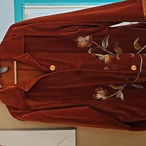 Vintage Jessica Holbrook Velvet jacket size 1X